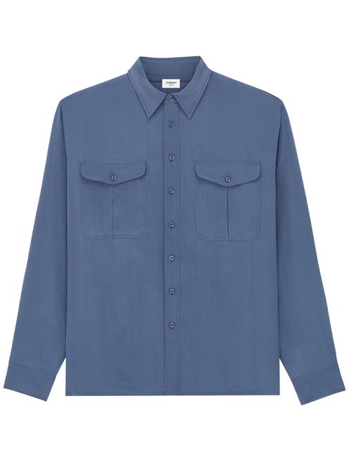 Camicia in seta e viscosa SAINT LAURENT | 854249Y2N494812
